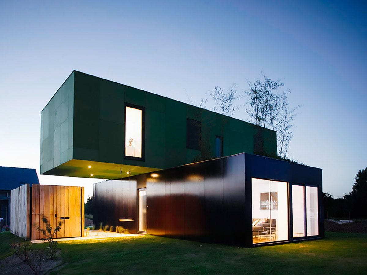 Casa contenedor moderna minimalista.