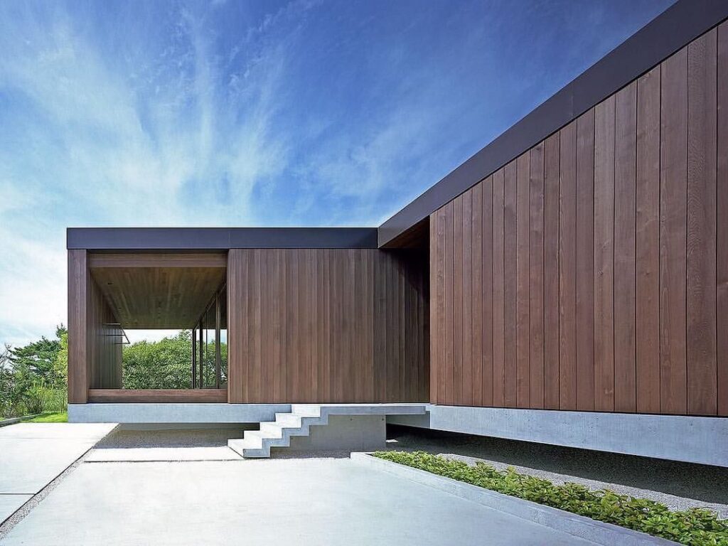 fachada moderna de casa minimalista
