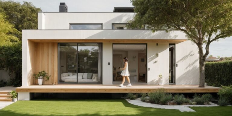 La casa ecológica moderna. Diseño de casas modernas